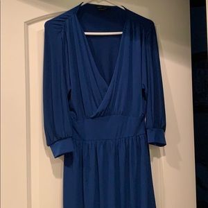 Gathered drop waist dress